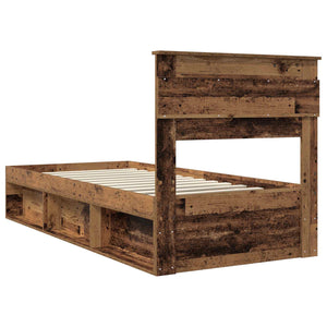 Altholz Bettrahmen 90x190 cm Kiefer Massivholz