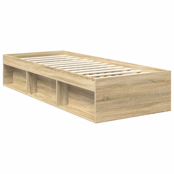 Bettrahmen Sonoma-Eiche 75x190 cm Kiefernholz