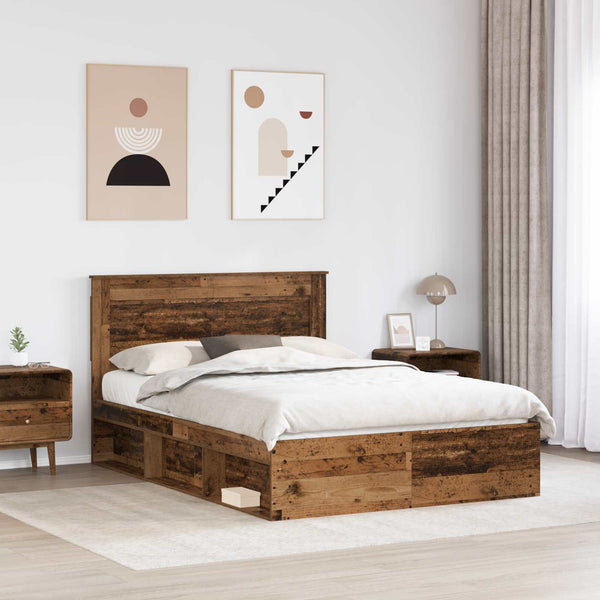 Bettrahmen Altholz 160x200 cm Kiefer Massiv
