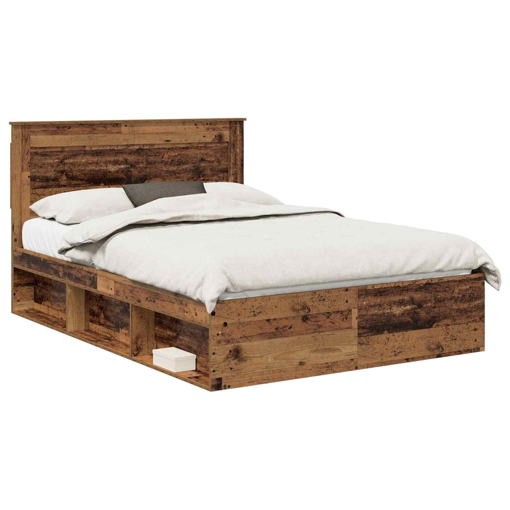 Bettrahmen Altholz 160x200 cm Kiefer Massiv