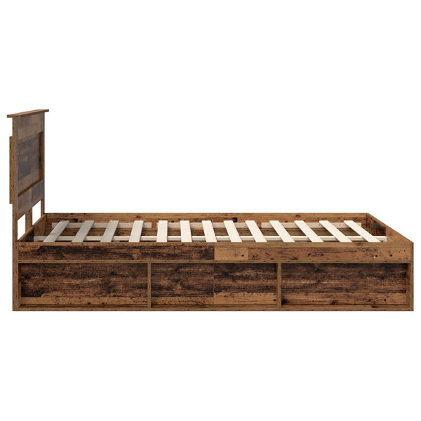 Bettrahmen Altholz 160x200 cm Kiefer Massiv