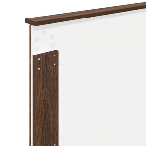 Bettrahmen 100x200 Braun Eiche Massivholz Kiefer