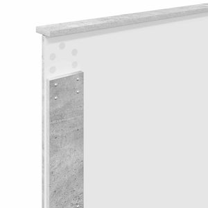 Bettrahmen 70x190 cm Beton Grau/Silber