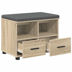 Flurbank Sonoma Eiche mit Kissen & Schubladen