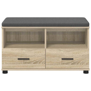 Flurbank Sonoma Eiche mit Kissen & Schubladen