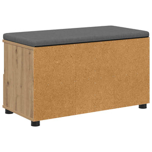 Flurbank Artisan Eiche mit Kissen & Regal