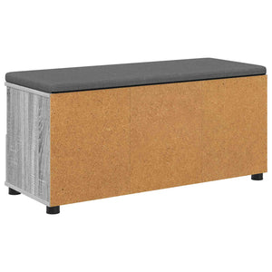 Flurbank Grau Sonoma mit Kissen & Regal