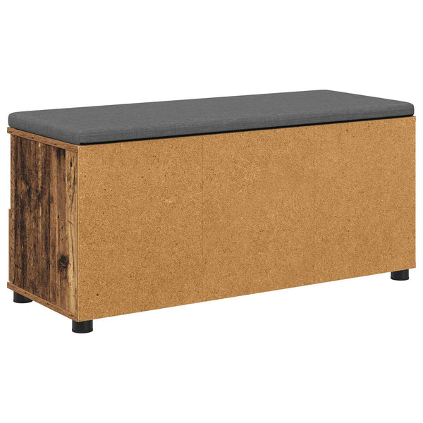 Flurbank Altholz mit Kissen & Schubladen 100cm
