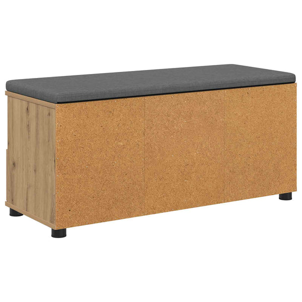 Flurbank Artisan Eiche mit Kissen & Regal