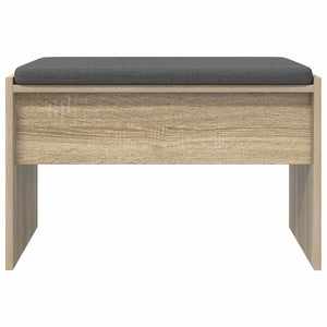 vidaXL Banc d'entrée avec coussin chêne Sonoma 63 x 38 x 40 cm
