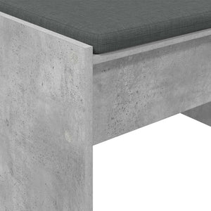Flurbank Beton Grau mit Kissen 63 cm