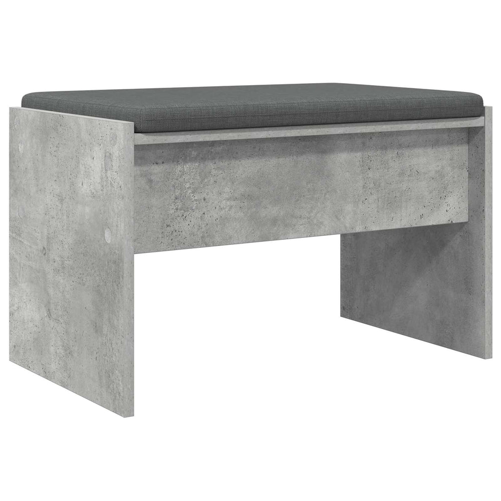 Flurbank Beton Grau mit Kissen 63 cm
