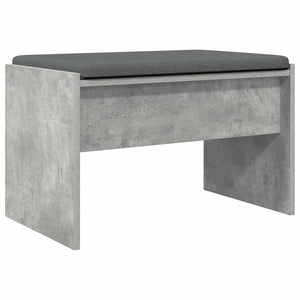 Flurbank Beton Grau mit Kissen 63 cm