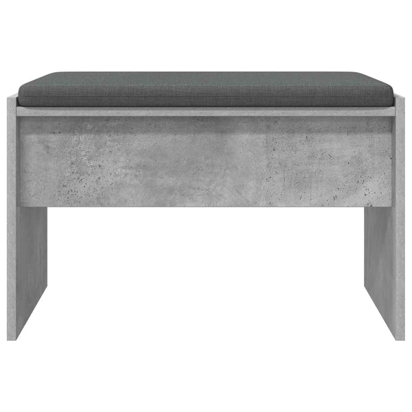 Flurbank Beton Grau mit Kissen 63 cm