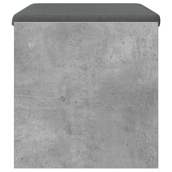 Flurbank Beton Grau mit Kissen 63 cm