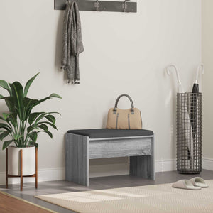 Flurbank Grau Sonoma mit Kissen 63 cm