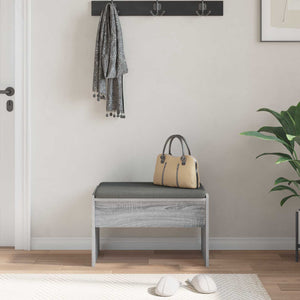 Flurbank Grau Sonoma mit Kissen 63 cm