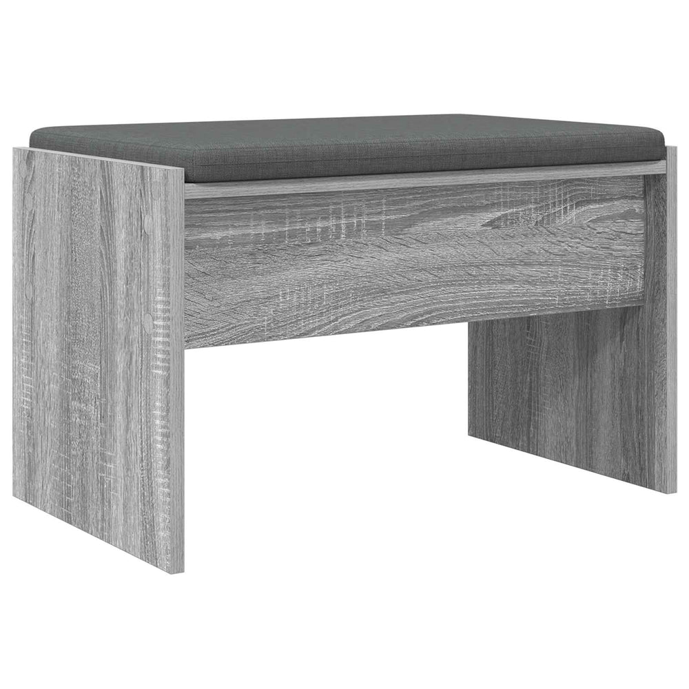 Flurbank Grau Sonoma mit Kissen 63 cm