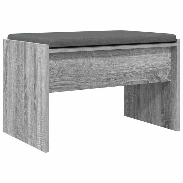 Flurbank Grau Sonoma mit Kissen 63 cm