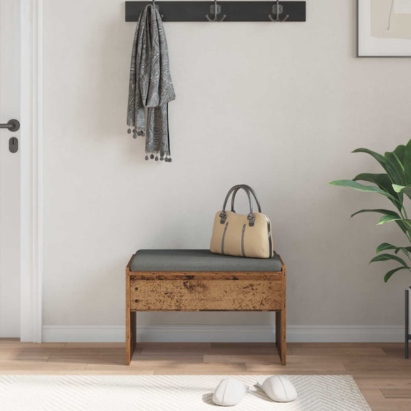Flurbank Altholz mit Kissen 63 cm