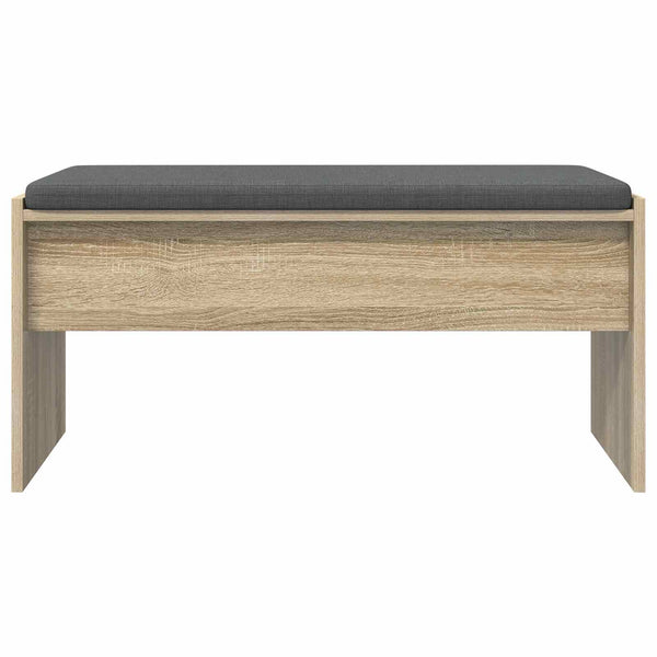 vidaXL Banc d'entrée avec coussin Chêne Sonoma 83 x 38 x 40 cm