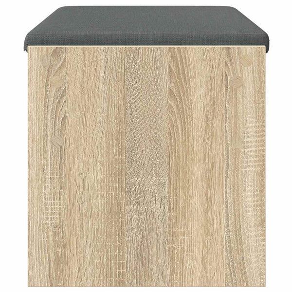 vidaXL Banc d'entrée avec coussin Chêne Sonoma 83 x 38 x 40 cm