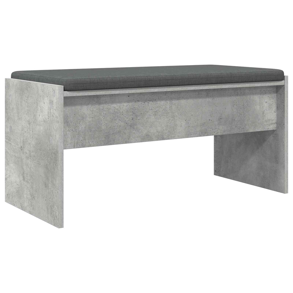 Flurbank Beton Grau mit Kissen 83 cm