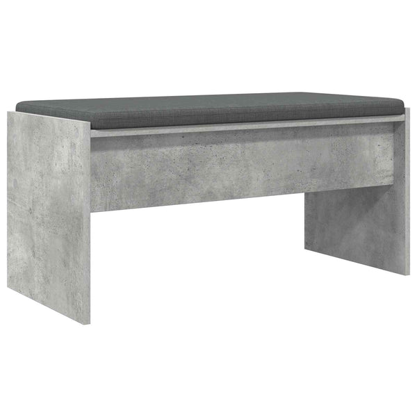 Flurbank Beton Grau mit Kissen 83 cm