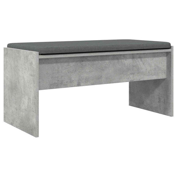 Flurbank Beton Grau mit Kissen 83 cm