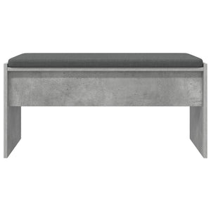 Flurbank Beton Grau mit Kissen 83 cm