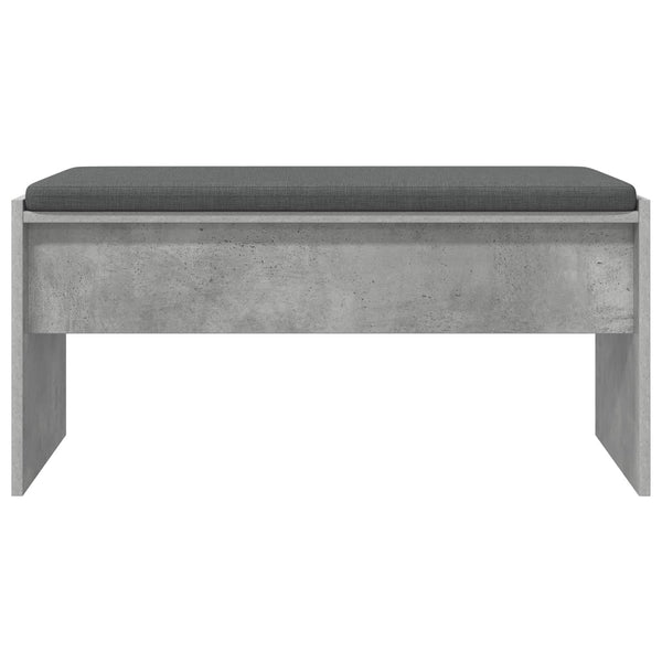 Flurbank Beton Grau mit Kissen 83 cm
