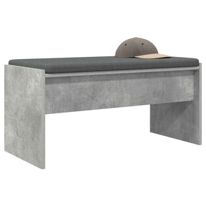 Flurbank Beton Grau mit Kissen 83 cm