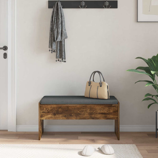 Flurbank Geräucherte Eiche mit Kissen 83 cm
