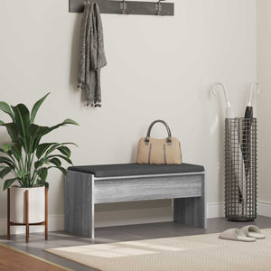 Flurbank Grau Sonoma mit Kissen 83 cm