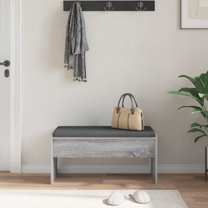 Flurbank Grau Sonoma mit Kissen 83 cm