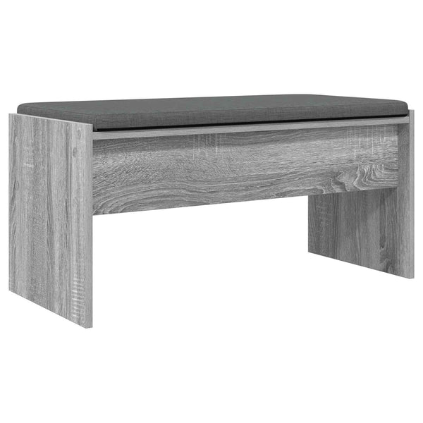 Flurbank Grau Sonoma mit Kissen 83 cm