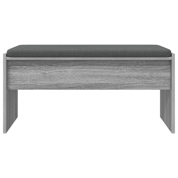 Flurbank Grau Sonoma mit Kissen 83 cm