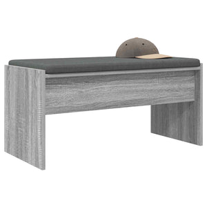 Flurbank Grau Sonoma mit Kissen 83 cm