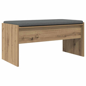 vidaXL Banc de couloir avec coussin chêne artisan 83 x 38 x 40 cm