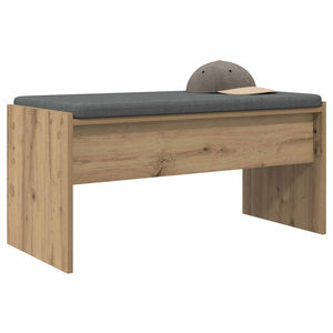 vidaXL Banc de couloir avec coussin chêne artisan 83 x 38 x 40 cm