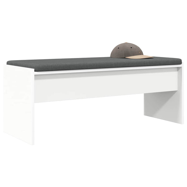 Flurbank Weiß mit Kissen 103 cm