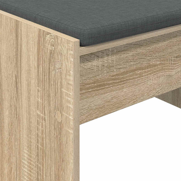 Banc de couloir vidaXL avec coussin chêne Sonoma 103 x 38 x 40 cm