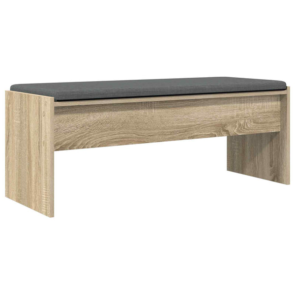 Banc de couloir vidaXL avec coussin chêne Sonoma 103 x 38 x 40 cm