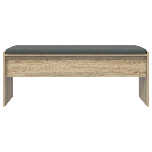 Banc de couloir vidaXL avec coussin chêne Sonoma 103 x 38 x 40 cm