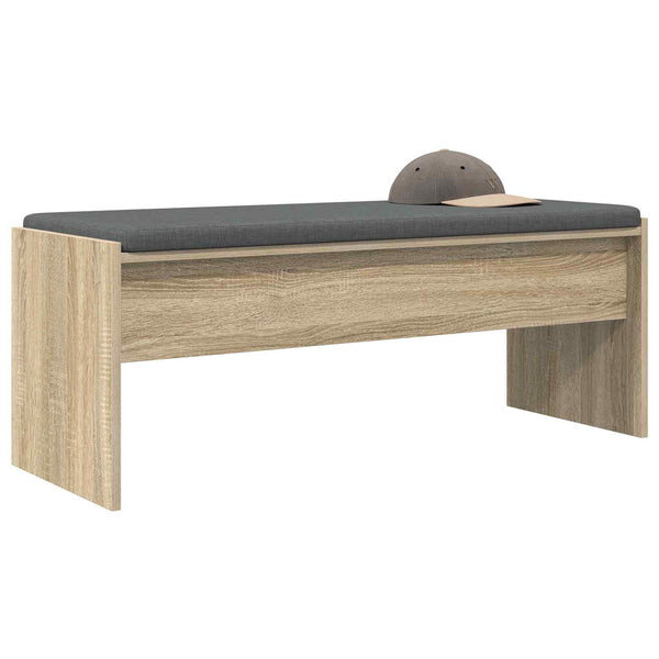 Banc de couloir vidaXL avec coussin chêne Sonoma 103 x 38 x 40 cm