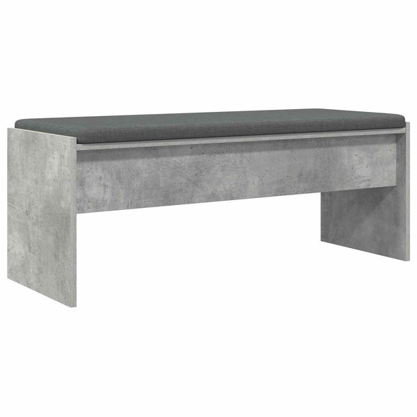 Flurbank Beton Grau mit Kissen 103 cm