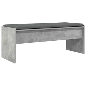 Flurbank Beton Grau mit Kissen 103 cm