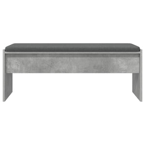 Flurbank Beton Grau mit Kissen 103 cm