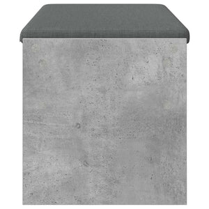 Flurbank Beton Grau mit Kissen 103 cm