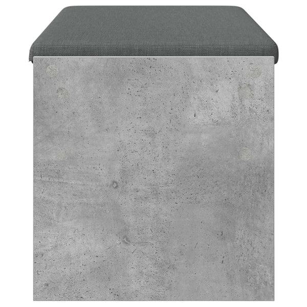 Flurbank Beton Grau mit Kissen 103 cm